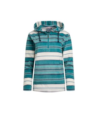 Sweat à capuche lana femme bleu lagon Weird Fish