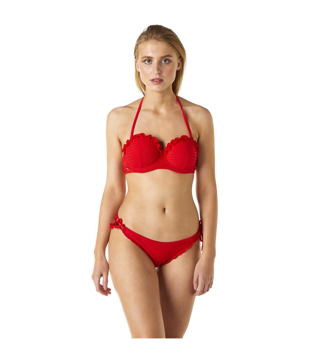 Haut de maillot balconnet rouge SALSA-4