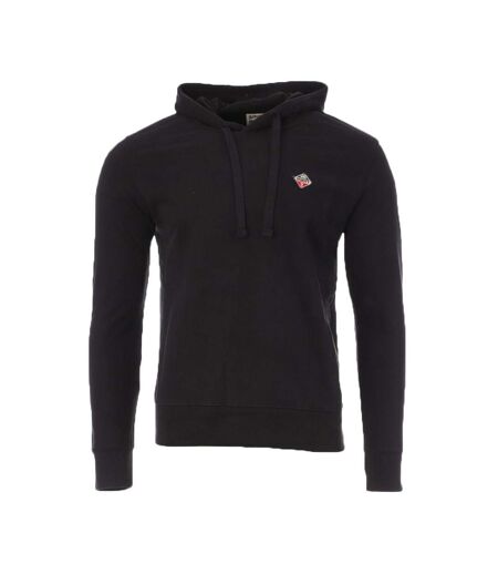 Sweat à capuche Noir Homme Schott Badge - M