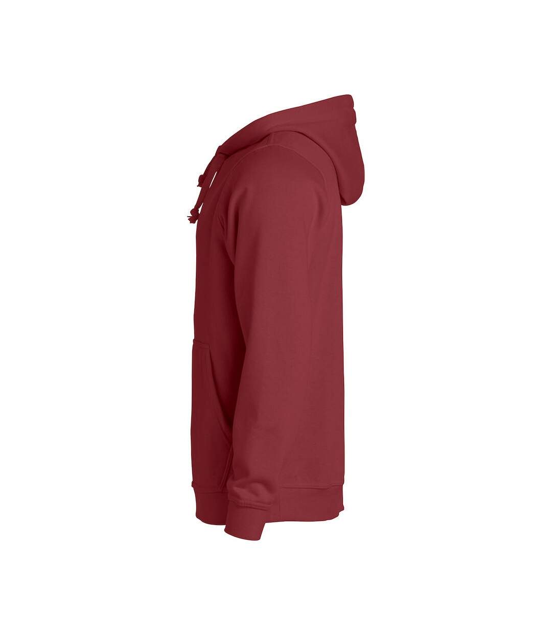 Sweat à capuche basic adulte bordeaux Clique