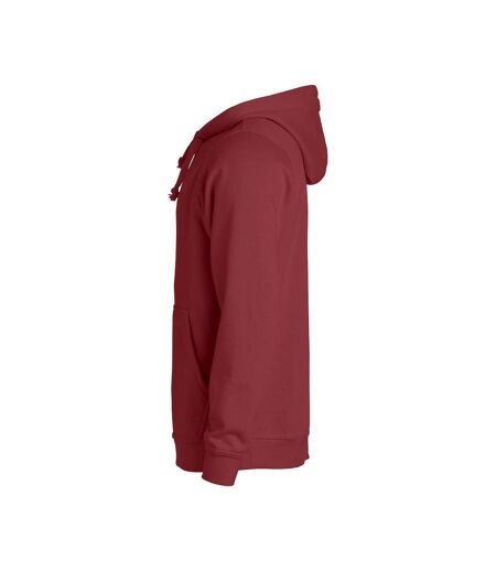 Unisex adult basic hoodie burgundy Clique