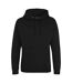 Sweat À Capuche College Adulte Noir Anthracite Awdis-1