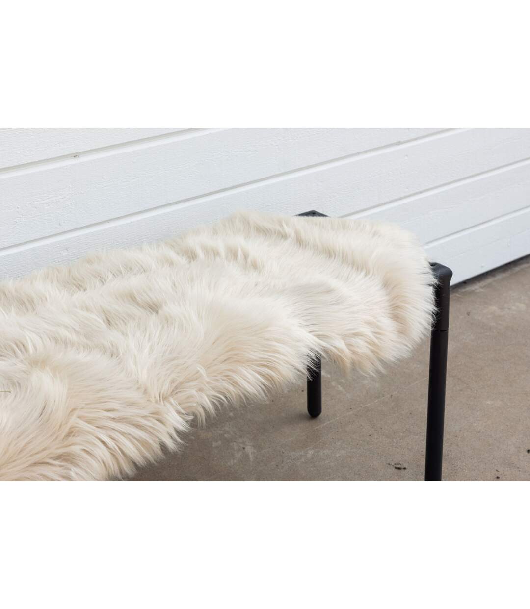 Tapis Imitation Fourrure Katy 55x180cm Beige-3