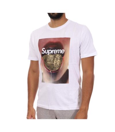 T-shirt Blanc Homme Supreme Grip Gold - M