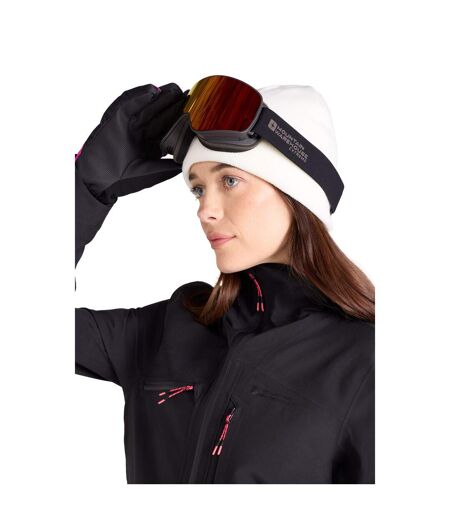 Womens/ladies Cortina Extreme Waterproof 3 Layer Ski Jacket Black Mountain Warehouse