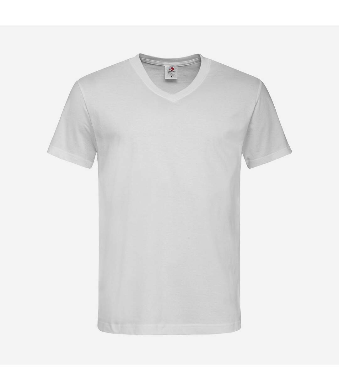 Stedman Mens Classic V Neck Tee (White)