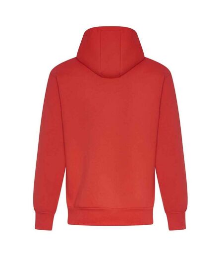 Mens signature heavyweight hoodie soft red Awdis