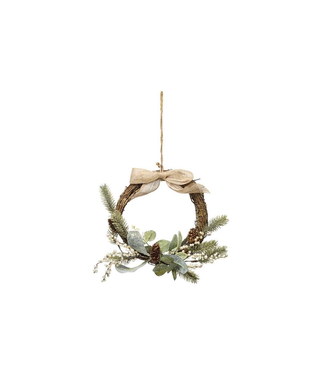 Couronne de Noël Cocon 36cm Naturel-1