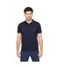 Mens Limatar Short-sleeved Polo Shirt Navy Duck And Cover-3