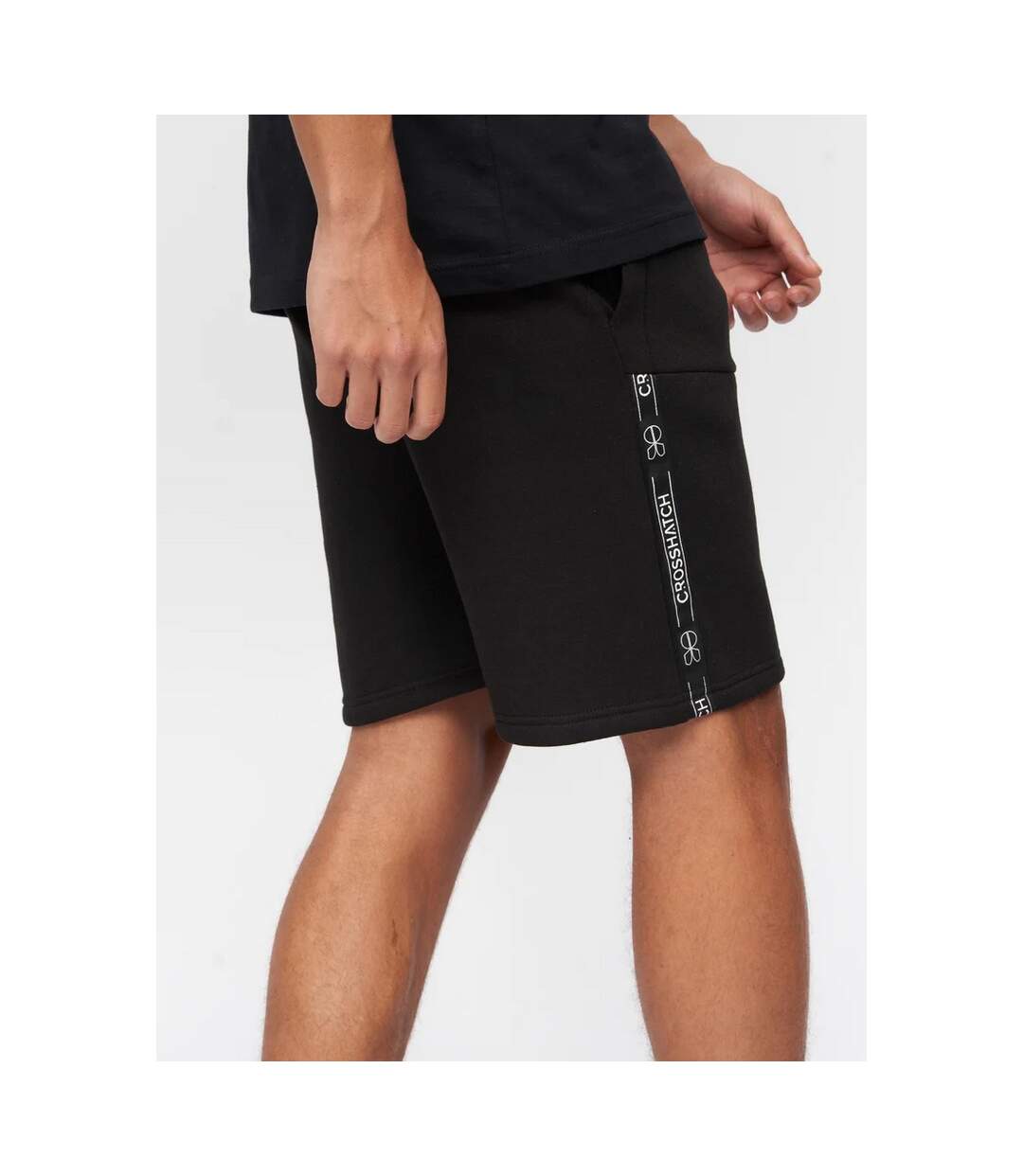Crosshatch Mens Apollos Shorts (Black)