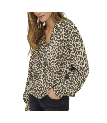 Blouse beige/marron femme jdy beatrice