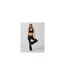 Pantalon De Yoga Évasé Elevation Rhythm Femme Noir Chiné Vuori-1