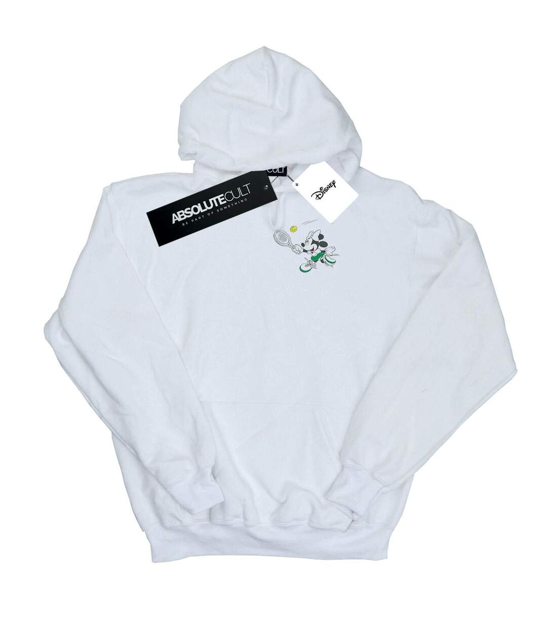 Disney Pull à capuche à imprimé poitrine de tennis Minnie Mouse - Femmes/Ladies (Blanc) - UTBI11364-1