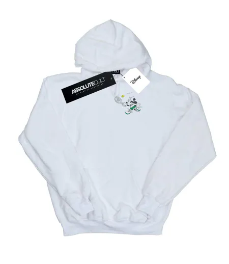 Disney Pull à capuche à imprimé poitrine de tennis Minnie Mouse - Femmes/Ladies (Blanc) - UTBI11364