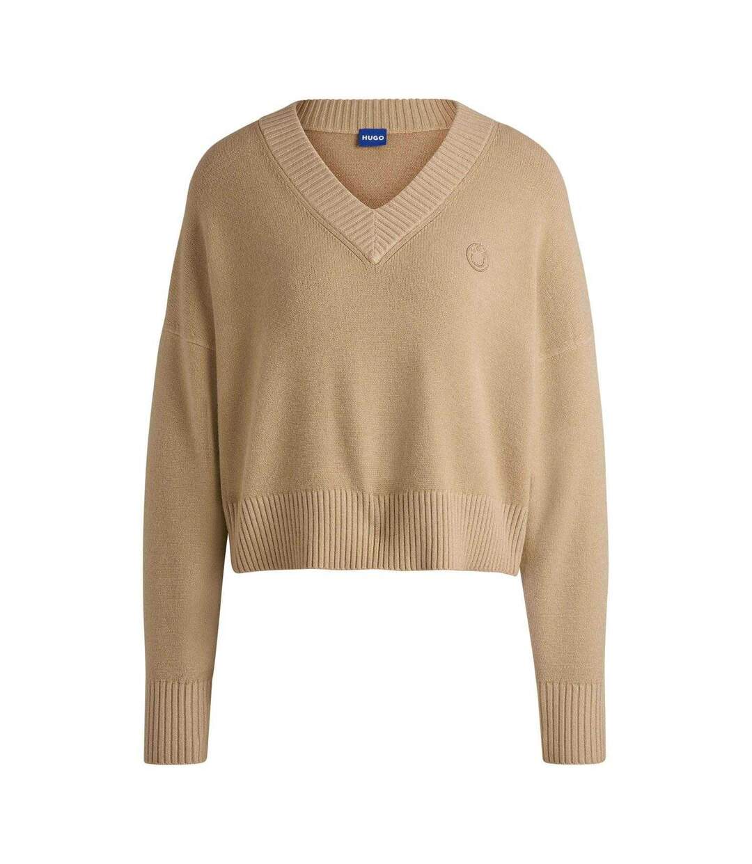 Sweat Sester B Femme Beige Hugo-2