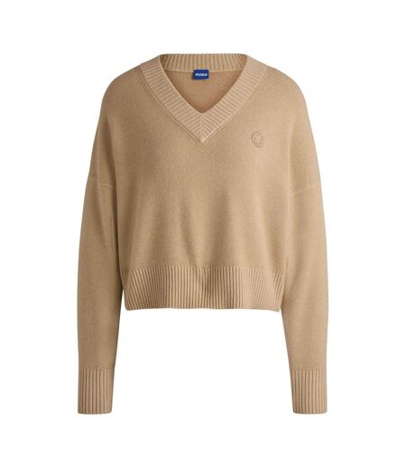 Sweat Sester B Femme Beige Hugo