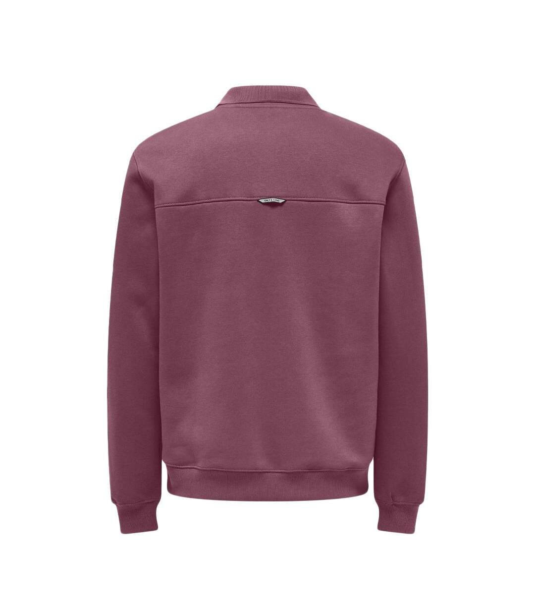Sweat 1/2 bordeaux homme only & sons abbott - l-2