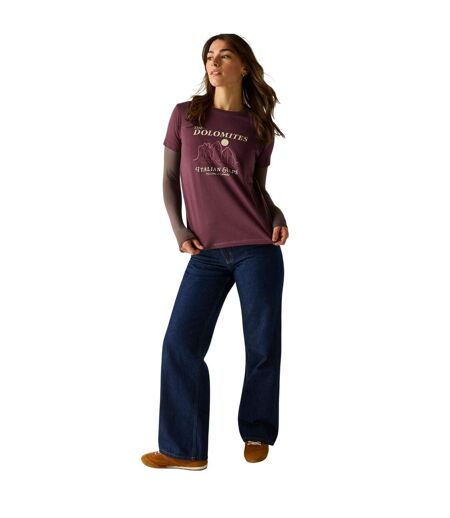 T-shirt Filandra Vx Dolomites Femme Pourpre Regatta