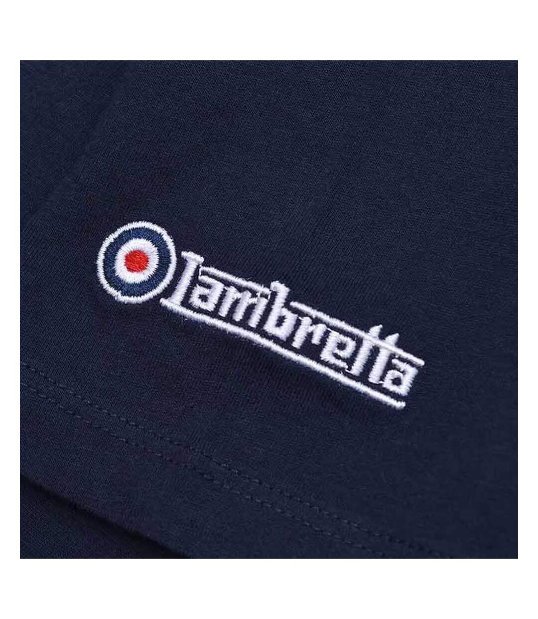 T-shirt Style Cible Homme Bleu Marine Lambretta-4