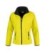 Womens/ladies softshell body warmer yellow/black Result