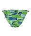 Womens/ladies Repeat Logo Side Tie Bikini Bottoms Green Puma-2