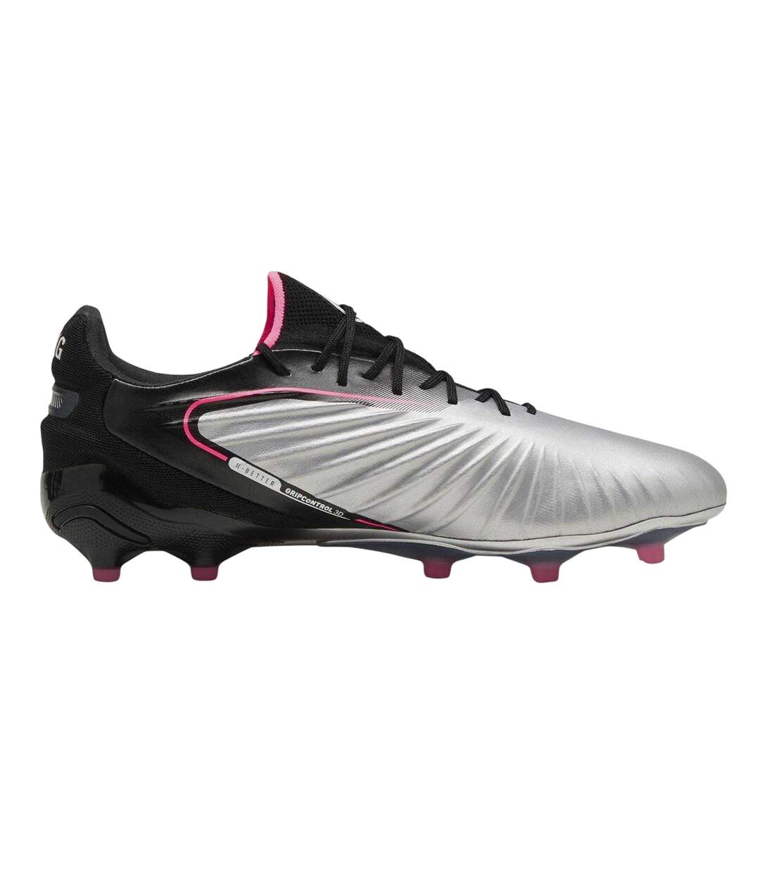 Mens King Ultimate Firm Ground Football Boots Silver Black Puma-1