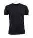 T-shirt À Manches Courtes Homme Noir Tee Jays-1