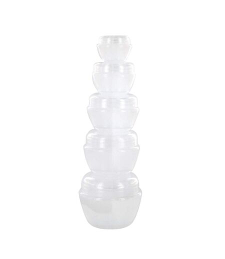 Lot de 5 Flacons à Maquillage Cosmétique 5cm Transparent