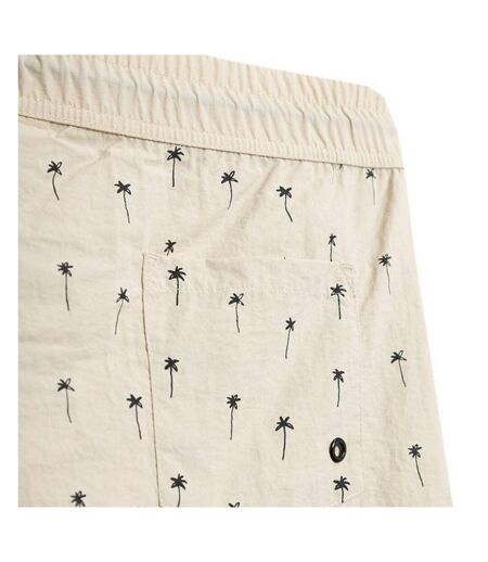 Short De Bain Motif/style Palmier Homme Beige Outhorn
