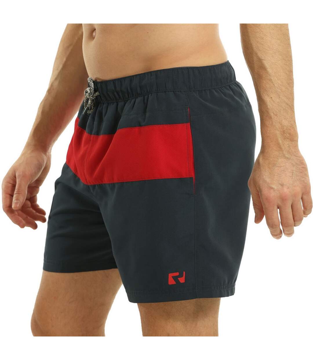 Short de bain homme bleu marine / rouge RIPT Essentials