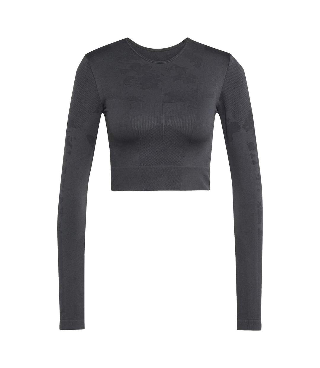 Womens/ladies Stella Mccartney Long-sleeved Yoga Crop Top Carbon Adidas-2