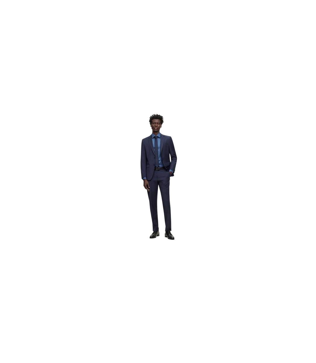 Pantalon Leon Homme Bleu Foncé Boss-1