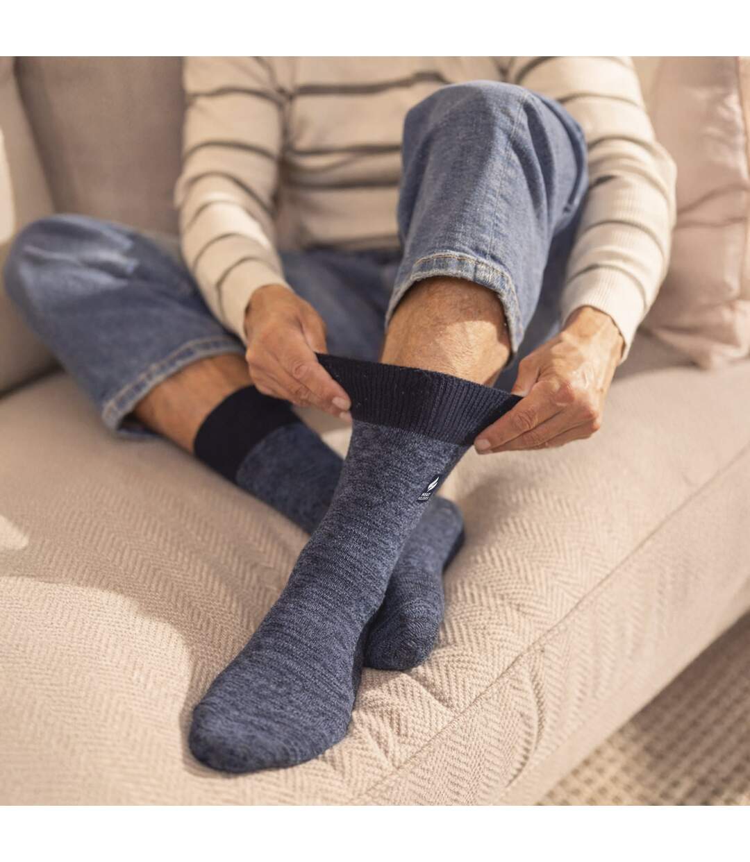 Gentle Grip- Lot De 3 Chaussettes Thermiques Homme Hiver Doublure Chaude-5