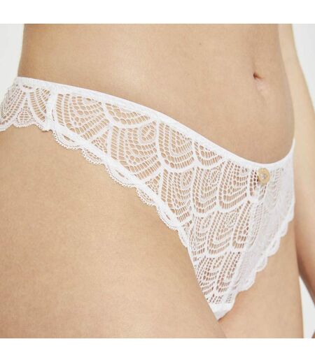 Tanga blanc Justine dentelle