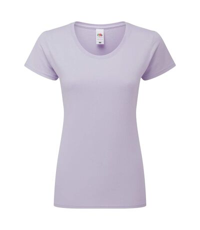 T-shirt Ajusté Femmes Lavande Clair Fruit Of The Loom