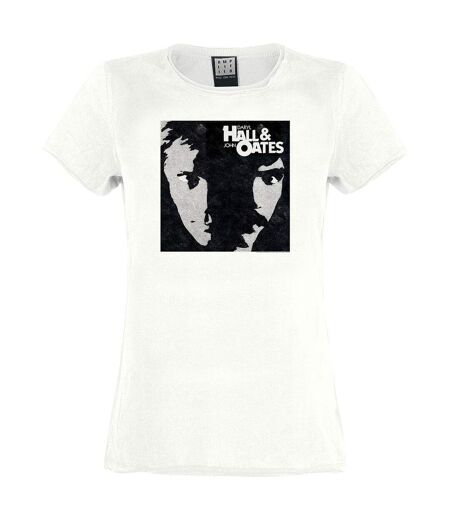 Amplified Womens/Ladies Private Eyes Hall & Oates T-Shirt (Vintage White) - UTGD1061