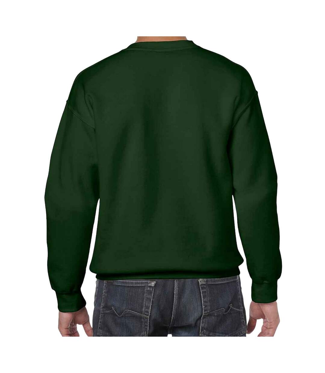 Sweat heavy blend homme vert forêt Gildan-2