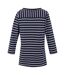 Womens/ladies baylette ii striped t-shirt navy/white Regatta-2