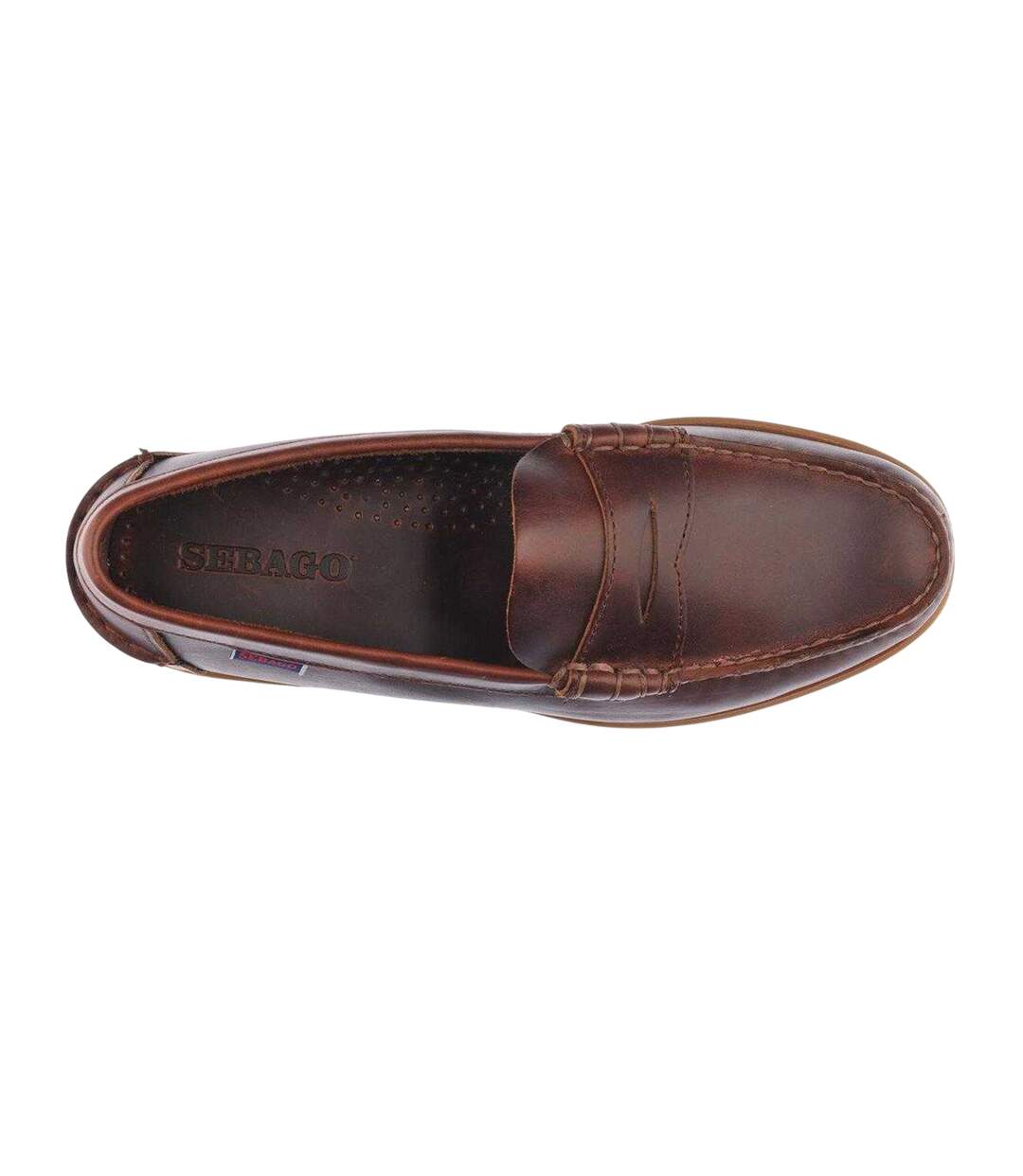 Mocassins Motif/style Dauphin Homme Marron Foncé Sebago-4