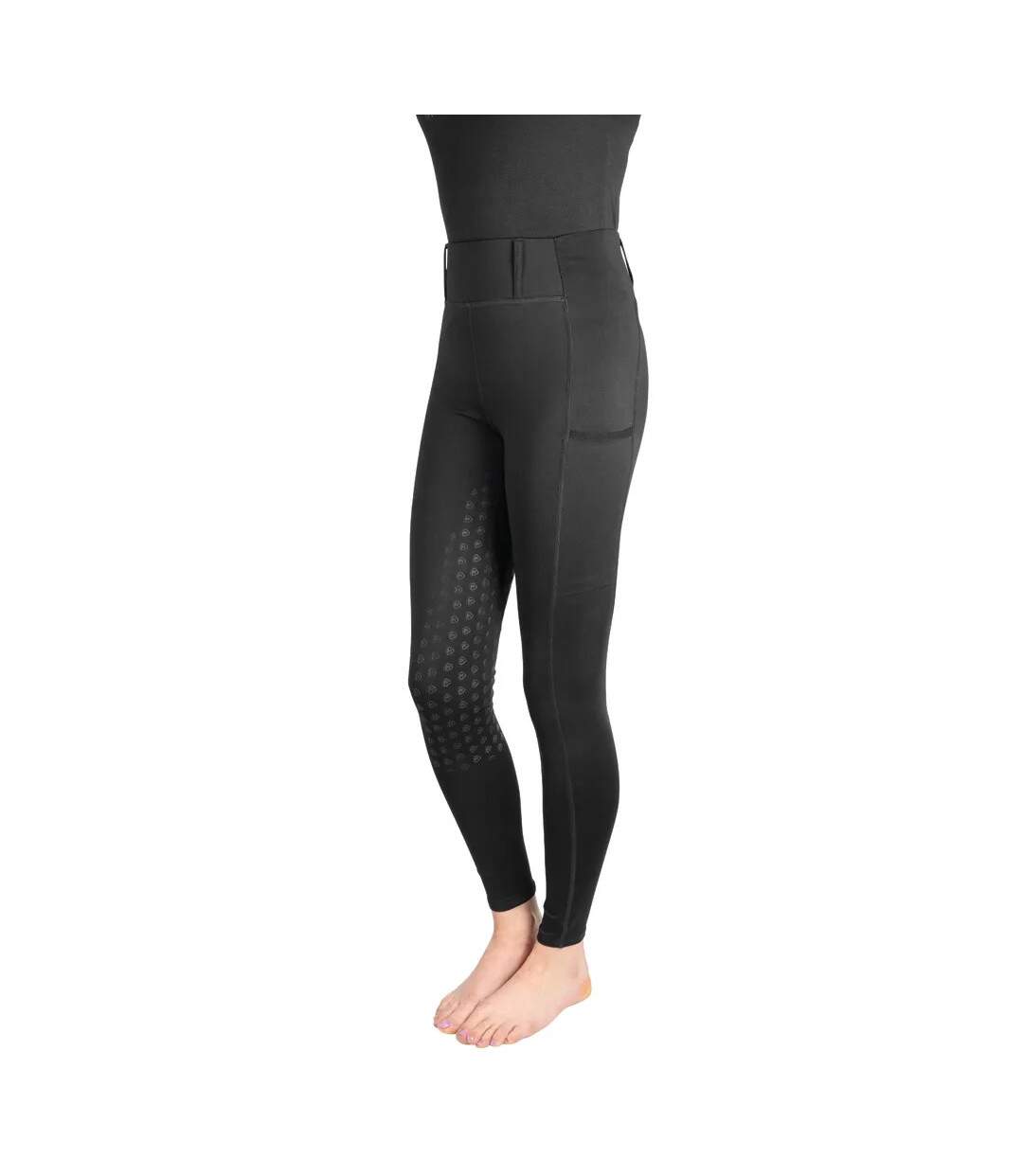 Collant d'équitation soria femme noir HYCONIC