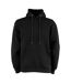 Tee Jays Mens Hooded Cotton Blend Sweatshirt (Black)