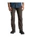 Pantalon Cintré Et Uni À Taille Ajustable Homme Kaki Sombre Craghoppers-4
