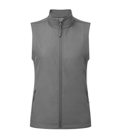 Premier Womens/Ladies Windchecker Vest (Dark Grey) - UTPC5088