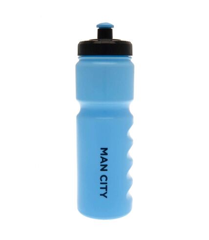 Manchester City FC Super City Water Bottle (Sky Blue/Black) (One Size) - UTBS3874