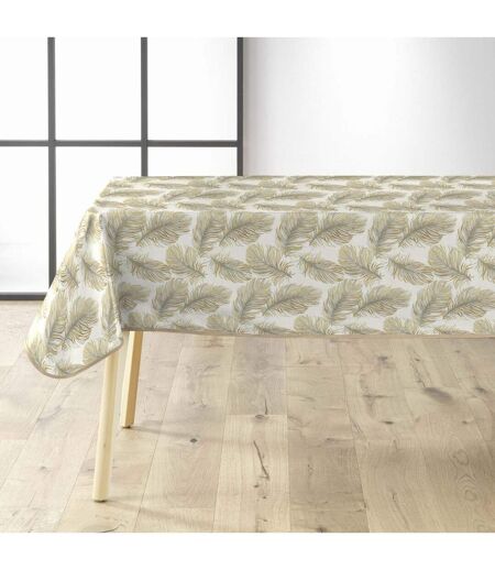 Nappe Toile Cirée Plumina 140x240cm Naturel