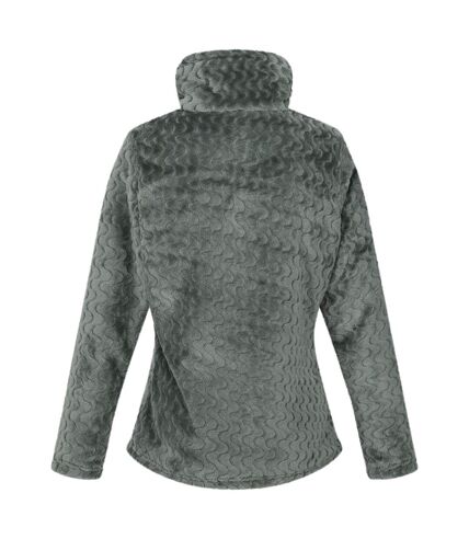 Regatta Womens/Ladies Heloise Wavy Fleece Full Zip Fleece Jacket (Darkest Forest Green) - UTRG9272