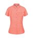 Regatta Womens/Ladies Mindano VI Ditsy Print Shirt (Fusion Coral) - UTRG7533-2