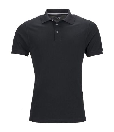 Polo homme manches courtes JN708 - noir