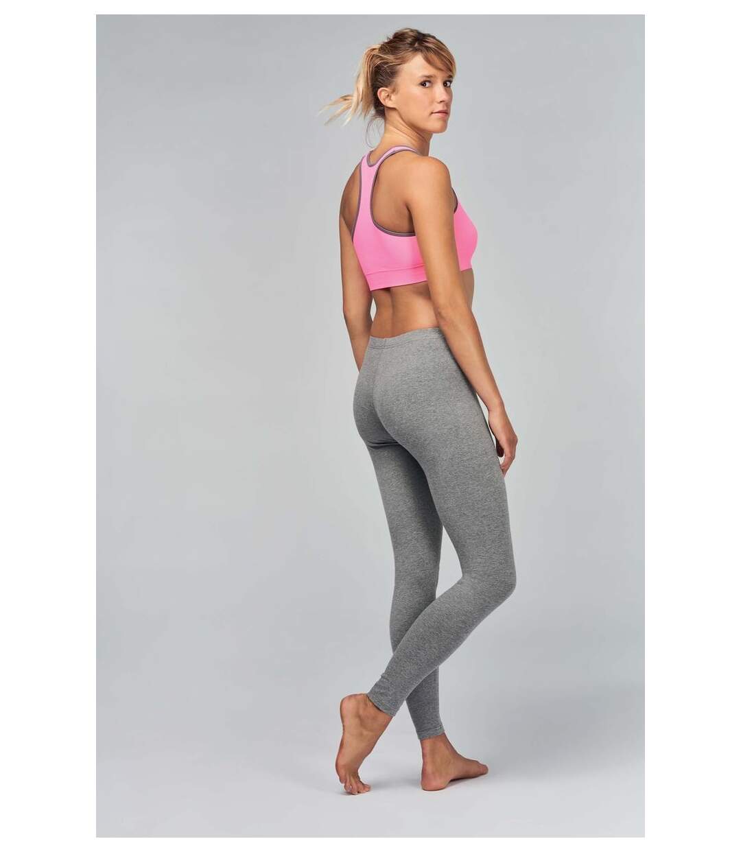 Legging femme - PA188 - gris-3