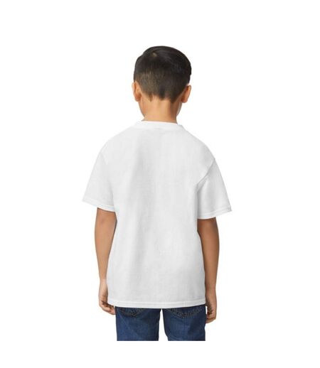 T-shirt softstyle enfant blanc Gildan